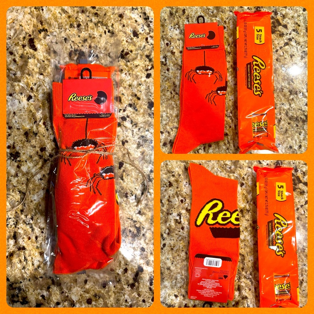 Reese’s “Halloween” Socks & Candy